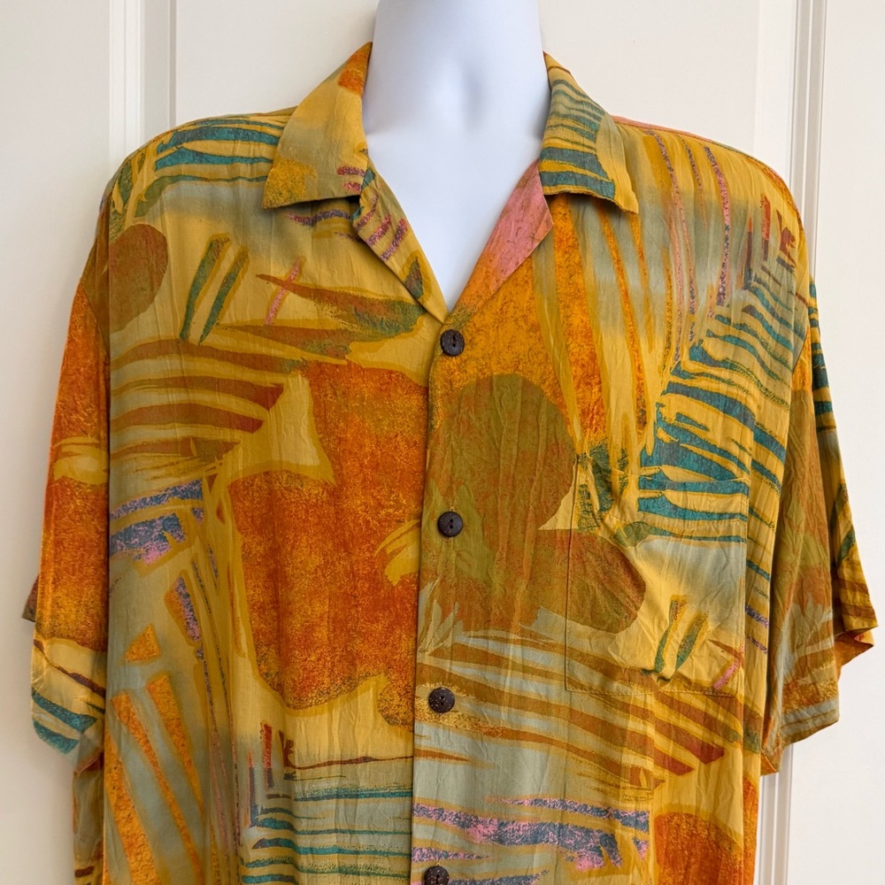 Jams World Hula Moon Hawaiian Aloha Short Sleeve Men’s Shirt, XL, Excellent cond